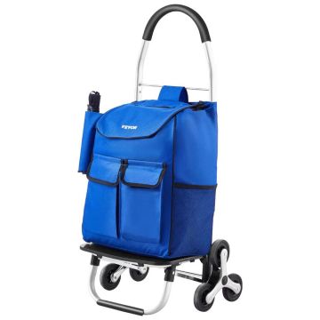 Składany wózek do wspinania się po schodach, 36 l, materiał Oxford, 6 kółek