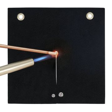 Welding blanket, 305x305 mm, carbon fiber, heat resistant up to 1800°F, with metal sleeves