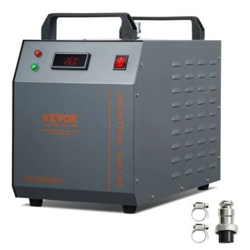 Przemysłowa chłodnica wody CW-3000 PRO, 150 W, zbiornik 12 l, przepływ 18 l/min