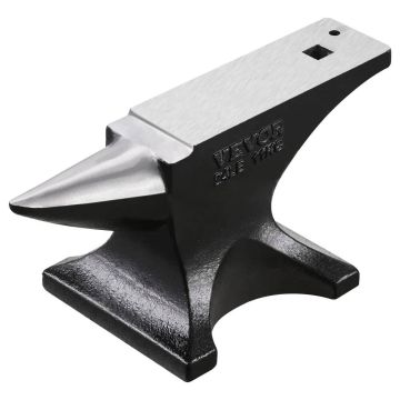 Single horn cast steel anvil, 25 pounds, for blacksmiths