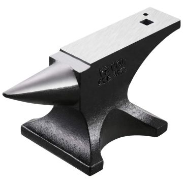 Single Horn Cast Steel Anvil, 55 lbs, for Blacksmiths, Metalworking Tool