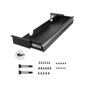 33 Inch Pull Out Drawer Under Desk, Office Organizer, 33x9x4 Inch