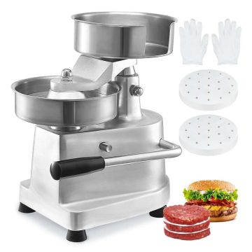Commercial Stainless Steel Beef Burger Patty Forming Machine, 150mm