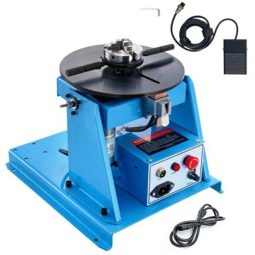 Rotary welding positioner 10 kg, 0-90°, with 3 jaws