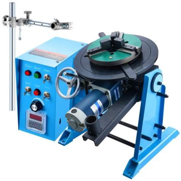 Rotary welding positioner 50 kg, 0-90°, rotating table