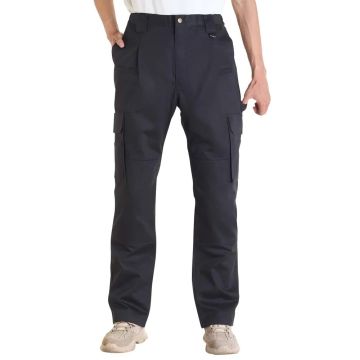 Men's flame-retardant cotton cargo pants, black, L