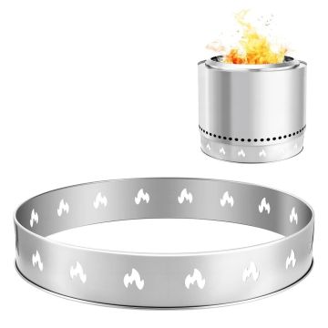 Bonfire stand solo stove bonfire, 68.6 cm, stainless steel, portable