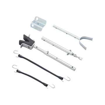 Adjustable transom boat guard 23.6-59 inches, composite, corrosion resistant