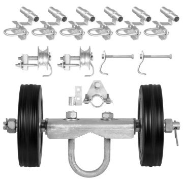 Sliding Gate Roller Set, 6 Inch, 600 lbs