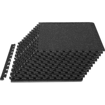12 szt. 24x24-calowych mat podłogowych z gumy EVA do siłowni, wodoodpornych