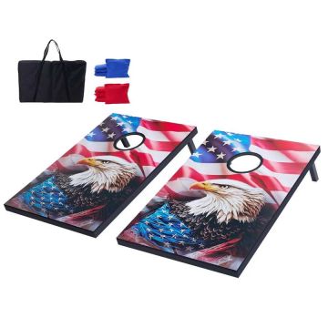 Plansza do gry w Corn Hole, 3x2 stopy, MDF, z woreczkami i etui