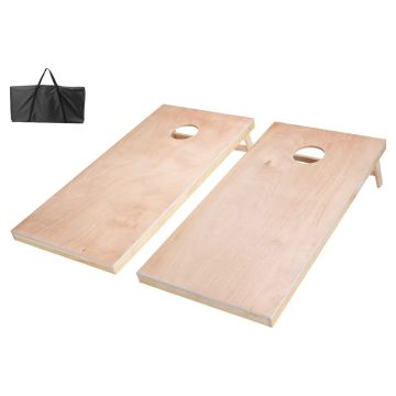 Plansza do gry w corn hole, lite drewno, 4x2 stopy, przenośna