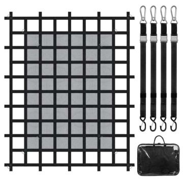 Cargo net for trucks and pickups, 72x57 inches, with adjustable straps
