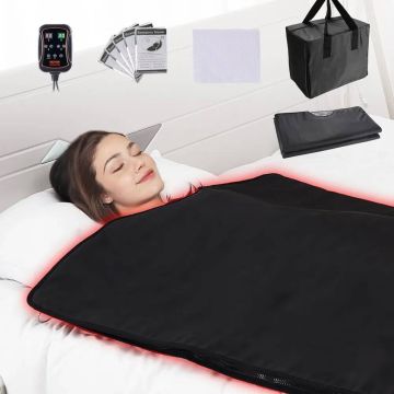 Portable far infrared sauna blanket with fever regulation, 1900x900 mm