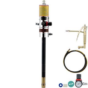 Pneumatic grease pump 50:1 with 13 ft hose and 360° swivel head