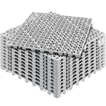 Mata drenażowa z tworzywa PVC, 30,5x30,5 cm, 12 szt.