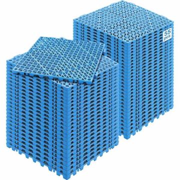 Modułowe płytki drenażowe z miękkiego PVC, 30x30 cm, niebieskie, 55 szt.