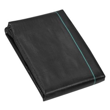 Barrier landscape fabric, 4x50 feet, black, woven PP