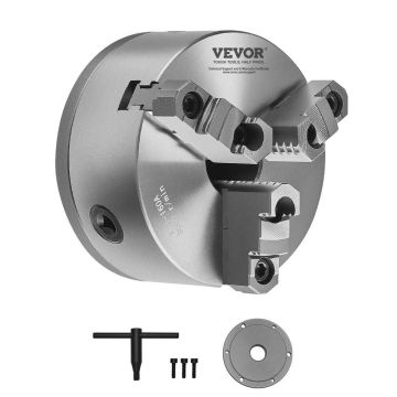 3-jaw lathe chuck, 6 inch, HT300