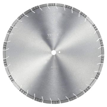Diamond concrete cutting blade, 20 inch, segmented, 12 mm teeth, 25.4 mm center hole