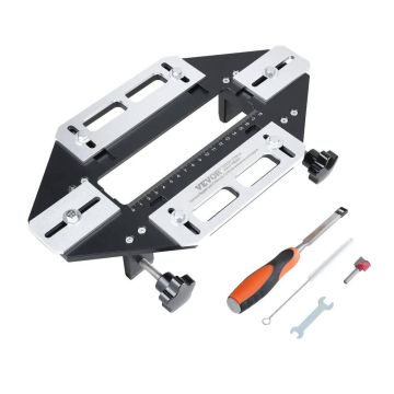Door Hinge Template, Aluminum Alloy Wooden Door Hole Guide