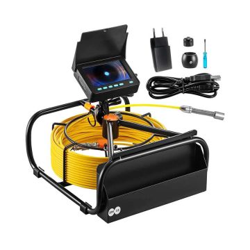 Sewer inspection camera 30 m, 4.3 inch, LED, IP68, 16 GB