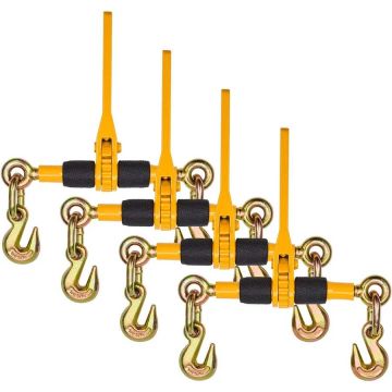 Szczypce nastawne z grzechotką łańcuchową, 1/4"-5/16", 2600 funtów, 4 szt., do łańcuchów holowniczych