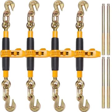 Chain binders for flatbed trailers, 3/8"-1/2", G80, 5000 kg, 4 pcs.