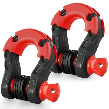 2 szt. 19 mm zacisków typu D-ring z trzpieniem gwintowanym 22,2 mm, wytrzymałość na zerwanie 30 ton