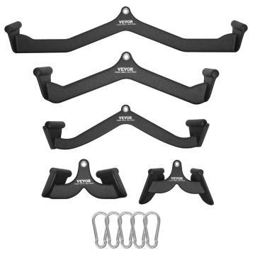 LAT Pull-up Accessories – 5 sets of T and V-shaped bars with rubber-coated handles