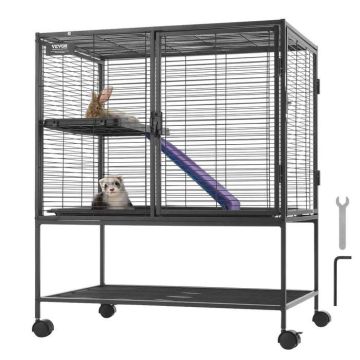 Large 36-inch metal critter nation two-tier cage for small animals