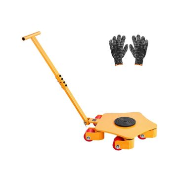Machine Moving Skates with 360° Swivel Wheels, 8800 lbs, Heavy Machinery Lifting Equipment