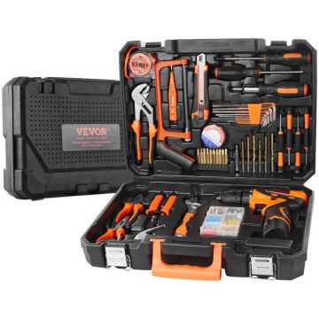 Tool set 146 pieces, with drill and case, universal