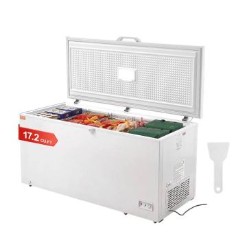 Chest freezer 17.2 cu. ft., 488 L, 4 baskets, LED, casters