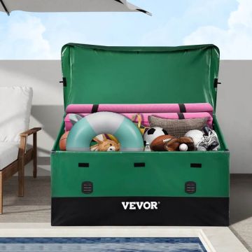 Outdoor storage box for terrace, 870.6 L, waterproof PE tarpaulin
