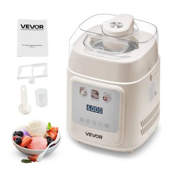 Vertical compressor 1 L ice cream maker with 4 modes