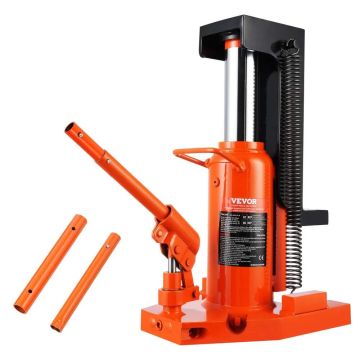 Hydraulic pneumatic jack with fingers, 10-20 t, 1.2-18.9 in. height
