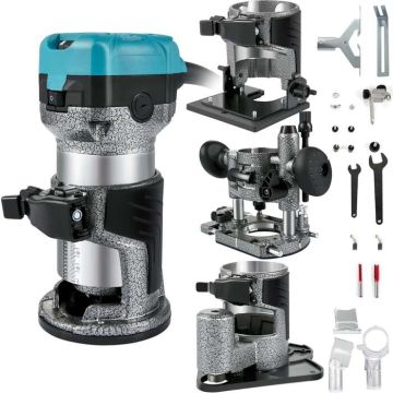 Wood router 710 W with aluminum housing and 3 sleeves