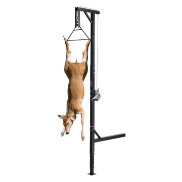 Truck animal lift with winch 600 lbs, 360° rotating, height adjustable