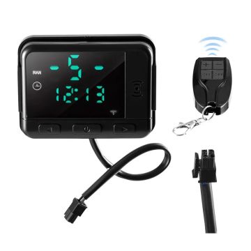 Diesel air heater controller with LCD display and remote control, 2KW–8KW
