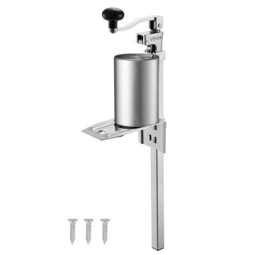 Professional manual tabletop can opener for cans up to 400 mm, with adjustable height