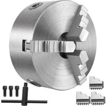 6 inch 3 jaw lathe chuck, hardened steel