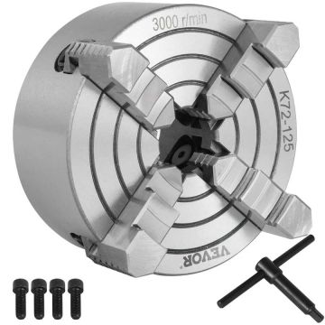 5 inch metal lathe chuck, 4 jaws