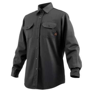 Fire resistant welding jacket, size L, FR cotton, adjustable cuffs