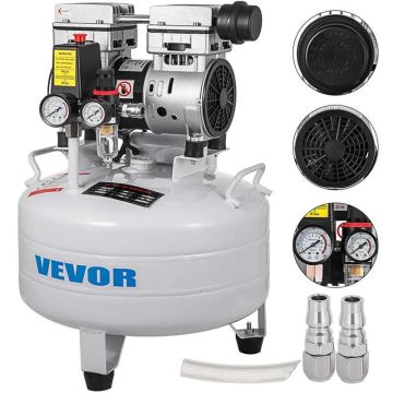 Vertical oil-free air compressor 30 L 850 W ultra-quiet