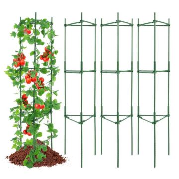 4 Pack Tomato Cage Garden Plant Support, 63 Inch