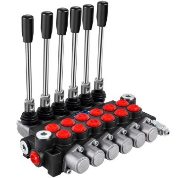 Hydrauliczny zawór sterujący kierunkiem, 6 suwaków, 11 GPM, 3600 PSI, wózki widłowe