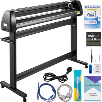 Vinyl cutting machine, 53 inches, with LCD screen and adjustable rollers