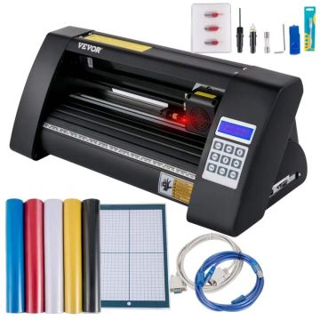 Vinyl cutter 375 mm with LED display, semi-automatic, compatible with signmaster