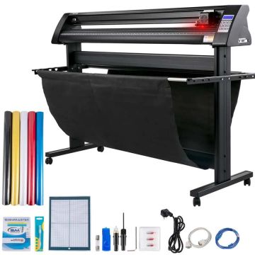 Vinyl cutter 1350 mm with LED display and stand, semi-automatic